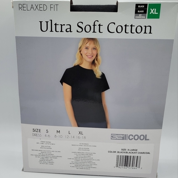 32 Degrees Relaxed Fit 3 pack cotton t-shirts XL - Picture 9 of 11